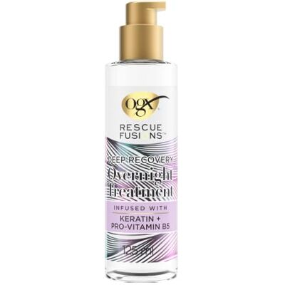 OGX Rescue Fusions Deep Recovery Overnight Treatment, Tiefenwirksame Haarpflege mit Keratin und Arganöl, 125 ml – Stärkt und pflegt das Haar intensiv für geschmeidiges, gesund aussehendes Haar OGX Rescue Fusions Deep Recovery Overnight Treatment, Tiefenwirksame Haarpflege mit Keratin und Arganöl, 125 ml – Stärkt und pflegt das Haar intensiv für geschmeidiges, gesund aussehendes Haar