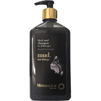 Mineralium Shampoo mit Schwarzem Schlamm aus dem Toten Meer Für alle Haartypen Reinigend, Stärkend Angereichert mit Mineralien, Aloe Vera, Vitamin E Ohne Parabene und Farbstoffe 400 ml Mineralium Shampoo mit Schwarzem Schlamm aus dem Toten Meer Für alle Haartypen Reinigend, Stärkend Angereichert mit Mineralien, Aloe Vera, Vitamin E Ohne Parabene und Farbstoffe 400 ml