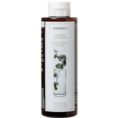 KORRES Aloe & Dittany Shampoo für normales Haar, vegan, 250ml für Feuchtigkeit & Elastizität, silikon- & parabenfrei, milde Reinigung, pflegende Wirkstoffe, antiseptische Wirkung KORRES Aloe & Dittany Shampoo für normales Haar, vegan, 250ml für Feuchtigkeit & Elastizität, silikon- & parabenfrei, milde Reinigung, pflegende Wirkstoffe, antiseptische Wirkung