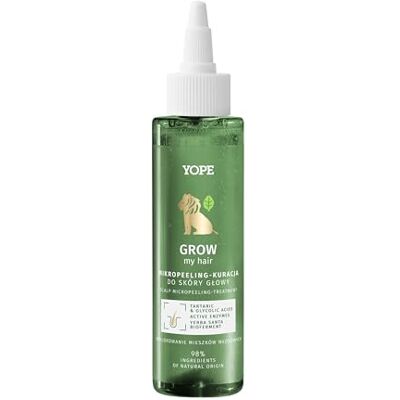 Yope Kopfhautpeeling, Enzymatisches Mikropeeling mit Glykol- & Weinsäure, Revitalisiert die Kopfhaut für gesundes Haarwachstum, Alle Haartypen, 115 ml Yope Kopfhautpeeling, Enzymatisches Mikropeeling mit Glykol- & Weinsäure, Revitalisiert die Kopfhaut für gesundes Haarwachstum, Alle Haartypen, 115 ml
