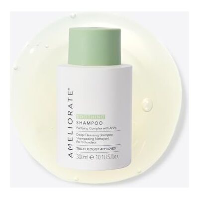 AMELIORATE Soothing Shampoo 300ml Clinically Proven Relief for Dry, Flaky, Itchy Scalp Hydrating & Balancing Formula Trichologist & Dermatologist Approved AMELIORATE Soothing Shampoo 300ml Clinically Proven Relief for Dry, Flaky, Itchy Scalp Hydrating & Balancing Formula Trichologist & Dermatologist Approved