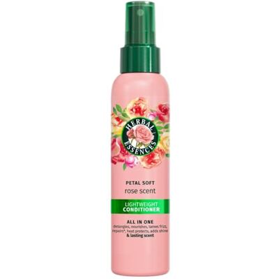 Herbal Essences Rose Scent Petal Soft Lighweight Conditioner, All-in-One, 145 ml, entwirrt, pflegt, bändigt Frizz, repariert, Hitzeschutz, verleiht Glanz und dauerhaften Duft Herbal Essences Rose Scent Petal Soft Lighweight Conditioner, All-in-One, 145 ml, entwirrt, pflegt, bändigt Frizz, repariert, Hitzeschutz, verleiht Glanz und dauerhaften Duft