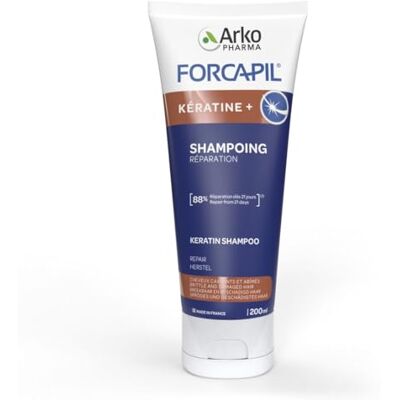 Arkopharma Forcapil® Keratin Shampoo sprödes und geschädigtes Haar Keratin und Provitamin B6 stärkt die Haarfaser schnelle Ergebnisse in 21 Tagen ohne Silikone 200 ml Arkopharma Forcapil® Keratin Shampoo sprödes und geschädigtes Haar Keratin und Provitamin B6 stärkt die Haarfaser schnelle Ergebnisse in 21 Tagen ohne Silikone 200 ml