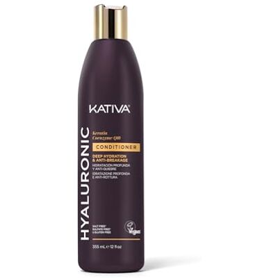 KATIVA Hyaluronic Keratin Q10 Conditioner 355 ml Parfümfrei. Entwickelt für trockenes und geschwächtes Haar KATIVA Hyaluronic Keratin Q10 Conditioner 355 ml Parfümfrei. Entwickelt für trockenes und geschwächtes Haar
