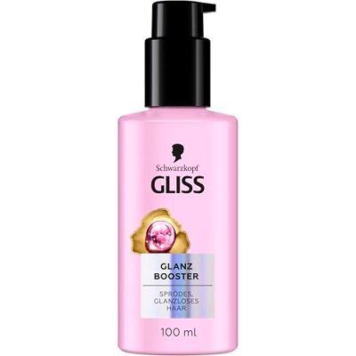 Gliss Glanz Booster Haarserum (100 ml), Haarpflege-Serum sorgt für brillanten Glanz, Leave in Haarpflege für langanhaltend seidiges, 100% stärkeres Haar Gliss Glanz Booster Haarserum (100 ml), Haarpflege-Serum sorgt für brillanten Glanz, Leave in Haarpflege für langanhaltend seidiges, 100% stärkeres Haar