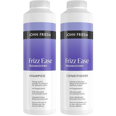 John Frieda Traumlocken Set Shampoo, 500ml & Conditioner, 500ml Frizz Ease Serie Für lockiges, welliges Haar John Frieda Traumlocken Set Shampoo, 500ml & Conditioner, 500ml Frizz Ease Serie Für lockiges, welliges Haar