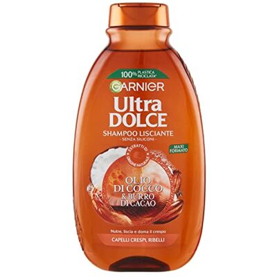 Garnier Ultra Dolce Kokosöl & Kakaobutter 300ml Glättendes Shampoo für Frauen Garnier Ultra Dolce Kokosöl & Kakaobutter 300ml Glättendes Shampoo für Frauen