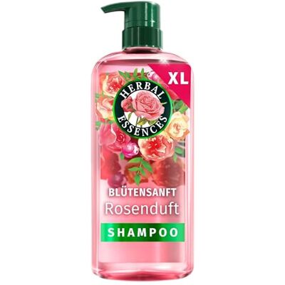 Herbal Essences Blütensanft Shampoo mit Rosenduft 650ml, pflegend Von stumpfem Haar zu seidigem Glanz, mit Rosenessenz, Inhaltsstoffe natürlichen Ursprungs, vegan, ohne Silikone Herbal Essences Blütensanft Shampoo mit Rosenduft 650ml, pflegend Von stumpfem Haar zu seidigem Glanz, mit Rosenessenz, Inhaltsstoffe natürlichen Ursprungs, vegan, ohne Silikone