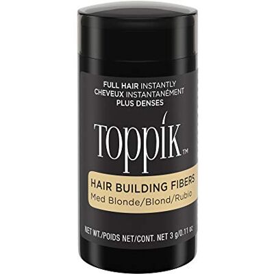 Toppik Haarfasern zur Haarverdichtung, Ansatzpuder und Streuhaar für Haarausfall und sofort volleres Haar, kaschiert lichte Stellen, natürlicher Look, einfach anzuwenden, Mittelblond, 3g Toppik Haarfasern zur Haarverdichtung, Ansatzpuder und Streuhaar für Haarausfall und sofort volleres Haar, kaschiert lichte Stellen, natürlicher Look, einfach anzuwenden, Mittelblond, 3g