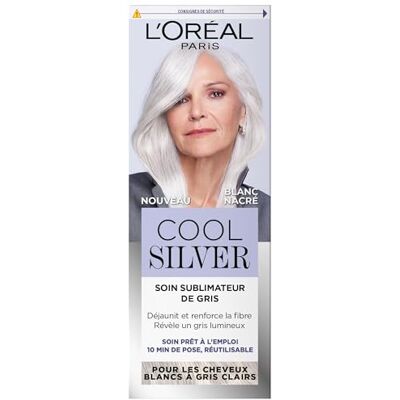 L'Oreal Paris L'Oréal Paris Grauverbesserende Pflege – entgilbt & stärkt die Haarfaser – weißes bis hellgraues Haar – neutralisiert unerwünschte Reflexe – Cool Silver – Farbe: Perlmuttweiß L'Oreal Paris L'Oréal Paris Grauverbesserende Pflege – entgilbt & stärkt die Haarfaser – weißes bis hellgraues Haar – neutralisiert unerwünschte Reflexe – Cool Silver – Farbe: Perlmuttweiß