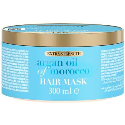 OGX Argan Oil of Morocco Extra Strength Haarmaske Hair Mask, 300 ml Reichhaltige Haarmaske mit Arganöl, spendet intensive Feuchtigkeit und stärkt trockenes, geschädigtes Haar. OGX Argan Oil of Morocco Extra Strength Haarmaske Hair Mask, 300 ml Reichhaltige Haarmaske mit Arganöl, spendet intensive Feuchtigkeit und stärkt trockenes, geschädigtes Haar.