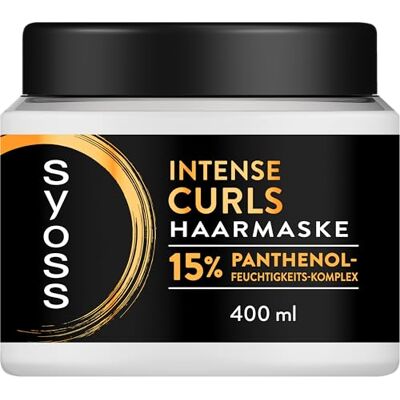 Syoss Haarmaske Intense Curls (400 ml), Haarkur für welliges, lockiges Haar Pflegende Formel mit 15 % Panthenol-Feuchtigkeits-Komplex für langanhaltende Feuchtigkeit und gestärkte Haarstruktur Syoss Haarmaske Intense Curls (400 ml), Haarkur für welliges, lockiges Haar Pflegende Formel mit 15 % Panthenol-Feuchtigkeits-Komplex für langanhaltende Feuchtigkeit und gestärkte Haarstruktur