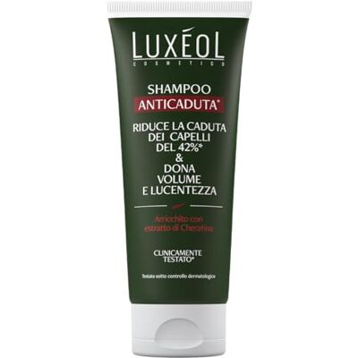 Luxéol Champú Anticaída Del Cabello Volumen, Brillo E Hidratación -42% Cabellos En Fase De Caída* Clínicamente Probado* A Base De Extracto De Queratina Unisex Hecho En España 200ml Luxéol Champú Anticaída Del Cabello Volumen, Brillo E Hidratación -42% Cabellos En Fase De Caída* Clínicamente Probado* A Base De Extracto De Queratina Unisex Hecho En España 200ml