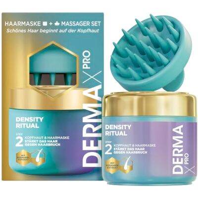Head & Shoulders DermaXPro Density Ritual 300ml Kopfhaut- & Haarmaske, Kopfhautmassager, Mit Rosmarin-Extrakt & Ceramide-Komplex, Stärkt das Haar für sichtbar volleres Haar Head & Shoulders DermaXPro Density Ritual 300ml Kopfhaut- & Haarmaske, Kopfhautmassager, Mit Rosmarin-Extrakt & Ceramide-Komplex, Stärkt das Haar für sichtbar volleres Haar