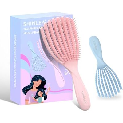 SHINLEA Haarbürste, 2 Stücke Haarbürste Ohne Ziepen für Damen,Herren & Kinder,Detangler Bürste für Locken & Lange Haare,Entwirrbürste für Nasses und Trockenes Haar,Müheloses und Frizzfreies Haarstyling SHINLEA Haarbürste, 2 Stücke Haarbürste Ohne Ziepen für Damen,Herren & Kinder,Detangler Bürste für Locken & Lange Haare,Entwirrbürste für Nasses und Trockenes Haar,Müheloses und Frizzfreies Haarstyling