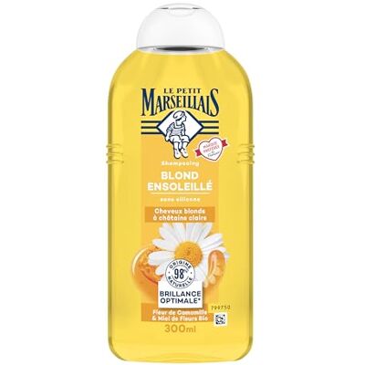Le Petit Marseillais Le Pe Marseillais Sonnenblondes Shampoo (300 ml Flasche) – Shampoo ohne Silikon für blondes bis hellbraunes Haar – 98% natürliche Inhaltsstoffe für optimalen Glanz Le Petit Marseillais Le Pe Marseillais Sonnenblondes Shampoo (300 ml Flasche) – Shampoo ohne Silikon für blondes bis hellbraunes Haar – 98% natürliche Inhaltsstoffe für optimalen Glanz