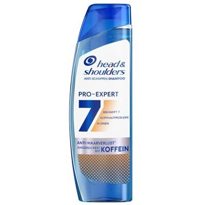 Head & Shoulders PRO-EXPERT 7 Anti-Schuppen-Shampoo Haarverlustschutz mit Koffein 250ml. Bekämpft 7 Kopfhautprobleme für vollständigen Kopfhautschutz Head & Shoulders PRO-EXPERT 7 Anti-Schuppen-Shampoo Haarverlustschutz mit Koffein 250ml. Bekämpft 7 Kopfhautprobleme für vollständigen Kopfhautschutz