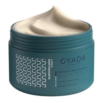GYADA COSMETICS , Stärkende Haarpackung mit Spirulina, pflegend, Anti-Haarausfall, wirkt Spliss entgegen, geeignet für brüchiges Haar, mit Hafer und Ginseng, 250 ml GYADA COSMETICS , Stärkende Haarpackung mit Spirulina, pflegend, Anti-Haarausfall, wirkt Spliss entgegen, geeignet für brüchiges Haar, mit Hafer und Ginseng, 250 ml