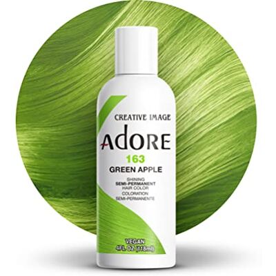 Adore Shining Semi Permanent Hair Color Green Apple (163), 118 ml Adore Shining Semi Permanent Hair Color Green Apple (163), 118 ml