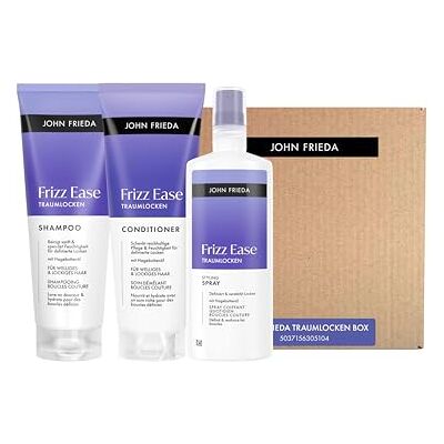 John Frieda Frizz Ease Traumlocken Vorteilsset Inhalt: Shampoo, 250ml, Conditioner, 250ml, Styling Spray, 200ml Für lockiges & welliges Haar John Frieda Frizz Ease Traumlocken Vorteilsset Inhalt: Shampoo, 250ml, Conditioner, 250ml, Styling Spray, 200ml Für lockiges & welliges Haar