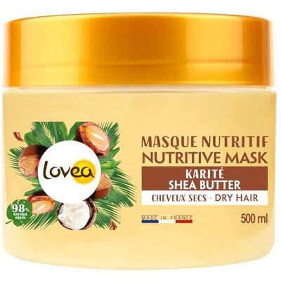 Lovea Nature 95% natürliche Shea-Haarmaske, 500 ml Lovea Nature 95% natürliche Shea-Haarmaske, 500 ml
