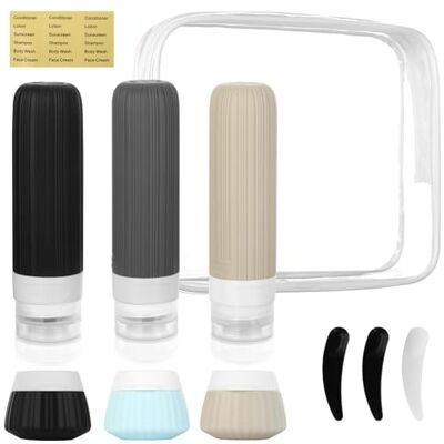 AiQInu Reiseflaschen Zum BefüLlen, 11 StüCk Silikon Reiseflaschen Set, Auslaufsicher Nachfüllbare Portable Travel Bottles Set FüR Shampoo Creme SpüLung, BPA-Frei AiQInu Reiseflaschen Zum BefüLlen, 11 StüCk Silikon Reiseflaschen Set, Auslaufsicher Nachfüllbare Portable Travel Bottles Set FüR Shampoo Creme SpüLung, BPA-Frei