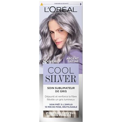 L'Oreal Paris L'Oréal Paris – Pflegespülung für Grau – entgilbt & stärkt die Haarfaser – weißes bis hellgraues Haar – neutralisiert unerwünschte Reflexe – Cool Silver – Farbe: satiniertes Silber L'Oreal Paris L'Oréal Paris – Pflegespülung für Grau – entgilbt & stärkt die Haarfaser – weißes bis hellgraues Haar – neutralisiert unerwünschte Reflexe – Cool Silver – Farbe: satiniertes Silber