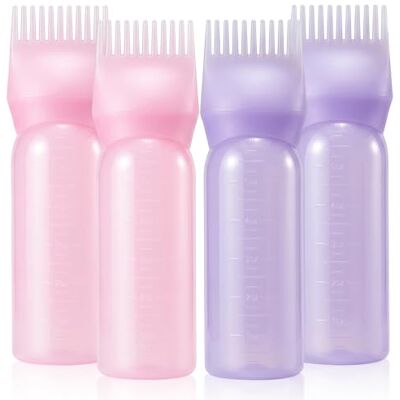 Elalove 4 Set Haaröl Applikator, Haarfarben Zubehör mit Auftragsflasche Haare, Haarfarbpinsel und Kopfhaut Applikator, Tragbare Haarprodukte für Hausgebrauch, Friseursalon und Schönheitsschule Elalove 4 Set Haaröl Applikator, Haarfarben Zubehör mit Auftragsflasche Haare, Haarfarbpinsel und Kopfhaut Applikator, Tragbare Haarprodukte für Hausgebrauch, Friseursalon und Schönheitsschule