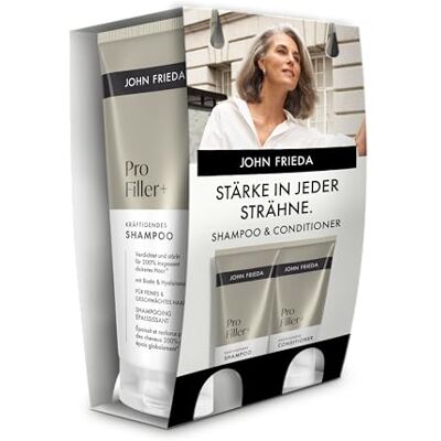 John Frieda PROfiller+ Vorteilsset Shampoo/Conditioner Inhalt: 1x 250 ml Shampoo, 1x 250 ml Conditioner John Frieda PROfiller+ Vorteilsset Shampoo/Conditioner Inhalt: 1x 250 ml Shampoo, 1x 250 ml Conditioner