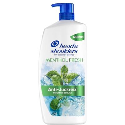 Head & Shoulders Menthol Fresh Anti-Schuppen Shampoo für juckende Kopfhaut 1000ml, Mit extra Kühleffekt, Öl & Juckreiz ab der 1, Wäsche, Bis zu 100% Schuppenschutz, Klinisch erwiesen Head & Shoulders Menthol Fresh Anti-Schuppen Shampoo für juckende Kopfhaut 1000ml, Mit extra Kühleffekt, Öl & Juckreiz ab der 1, Wäsche, Bis zu 100% Schuppenschutz, Klinisch erwiesen