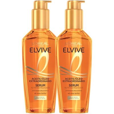 L'Oreal Paris L'Oréal Paris Elvive Extraordinäres Öl, Sublimationsbehandlung für Haar/trockenes Haar, 2 x 100 ml L'Oreal Paris L'Oréal Paris Elvive Extraordinäres Öl, Sublimationsbehandlung für Haar/trockenes Haar, 2 x 100 ml