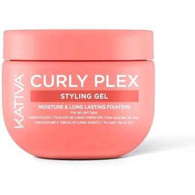 KATIVA Curly Plex Locken Gel – Fixiergel für definierte Locken, langer Halt ohne klebriges Gefühl, ohne Effekt „hart“ – Anti-Frizz, Glanz & Feuchtigkeit – Nano-Bond Complex, Sheabutter & Leinsamen KATIVA Curly Plex Locken Gel – Fixiergel für definierte Locken, langer Halt ohne klebriges Gefühl, ohne Effekt „hart“ – Anti-Frizz, Glanz & Feuchtigkeit – Nano-Bond Complex, Sheabutter & Leinsamen
