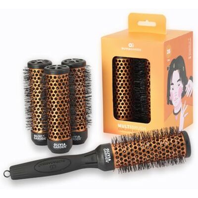 Olivia Garden 35mm MultiBrush Lockenstab-Kit Olivia Garden 35mm MultiBrush Lockenstab-Kit