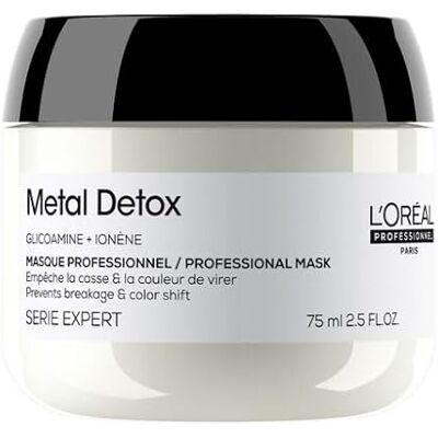 L'Oréal Professionnel Paris L'Oréal Professionnel, schützende Haarmaske, für zerbrechliches und beschädigtes Haar, Restauriert und pflegt Intensiv, Schützt vor Metallpartikeln, Mit Glicoamin, Metal Detox, Reisegröße 75ml L'Oréal Professionnel Paris L'Oréal Professionnel, schützende Haarmaske, für zerbrechliches und beschädigtes Haar, Restauriert und pflegt Intensiv, Schützt vor Metallpartikeln, Mit Glicoamin, Metal Detox, Reisegröße 75ml