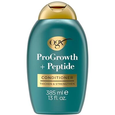 OGX ® ProGrowth + Peptide Conditioner Haarspülung, 385 ml Spülung für Haarverdickung & Haarstärkung, Anti-Haarbruch, Peptide, Haarwachstum, für feines & dünnes Haar, sulfatfrei OGX ® ProGrowth + Peptide Conditioner Haarspülung, 385 ml Spülung für Haarverdickung & Haarstärkung, Anti-Haarbruch, Peptide, Haarwachstum, für feines & dünnes Haar, sulfatfrei