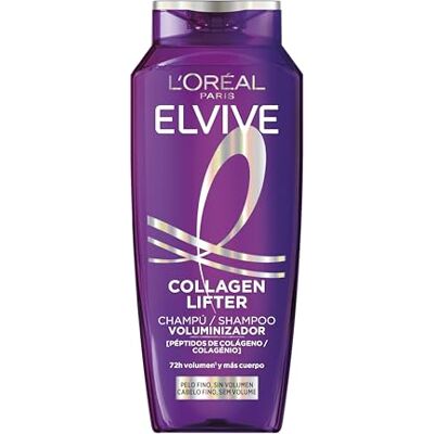 L'Oreal Paris L'Oréal Paris Elvive Volumen-Shampoo, sofortige Volumensteigerung, ohne zu beschweren, 72H, mit Kollagen-Peptiden, für feines Haar, Collagen Lifter, 700 ml L'Oreal Paris L'Oréal Paris Elvive Volumen-Shampoo, sofortige Volumensteigerung, ohne zu beschweren, 72H, mit Kollagen-Peptiden, für feines Haar, Collagen Lifter, 700 ml