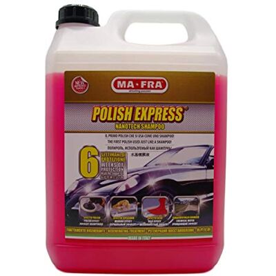Mafra Ma-Fra, Express Polish Glanz-Shampoo, Nanotechnologie, 4500 ml Mafra Ma-Fra, Express Polish Glanz-Shampoo, Nanotechnologie, 4500 ml