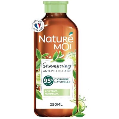 Naturé moi Anti-Schuppen-Shampoo – normales Haar – Shampoo ohne Sulfate – Haarpflege Schuppen – Tee, Bio-Gurkenwasser – 95 % natürlicher Herkunft – 250 ml Naturé moi Anti-Schuppen-Shampoo – normales Haar – Shampoo ohne Sulfate – Haarpflege Schuppen – Tee, Bio-Gurkenwasser – 95 % natürlicher Herkunft – 250 ml