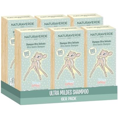 Naturaverde Baby-BIO-Disney-Ultra Delicate Shampoo, 6x 200ml Naturaverde Baby-BIO-Disney-Ultra Delicate Shampoo, 6x 200ml
