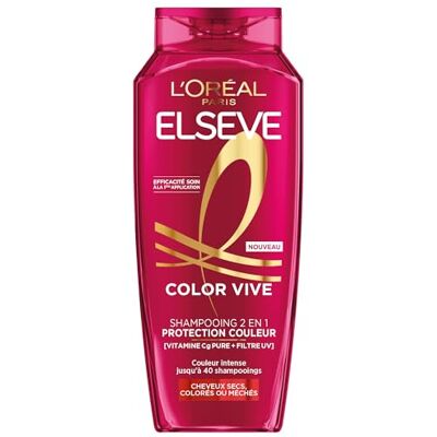 L'Oreal Paris L'Oréal Paris Pflege-Shampoo für Farbschutz – Farbschutz für bis zu 10 Wochen – für alle Arten von gefärbtem oder gesträhntem Haar – angereichert mit Pfingstrose und UV-Filter – Elseve Color-Vive L'Oreal Paris L'Oréal Paris Pflege-Shampoo für Farbschutz – Farbschutz für bis zu 10 Wochen – für alle Arten von gefärbtem oder gesträhntem Haar – angereichert mit Pfingstrose und UV-Filter – Elseve Color-Vive