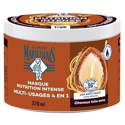 Le Petit Marseillais Le Pe Marseillais 4-in-1 Nutrition Intense Bio-Arganöl (370 ml Tiegel) Haarmaske für sehr trockenes Haar Haarpflege ohne Silikon 96% natürlichen Ursprungs Le Petit Marseillais Le Pe Marseillais 4-in-1 Nutrition Intense Bio-Arganöl (370 ml Tiegel) Haarmaske für sehr trockenes Haar Haarpflege ohne Silikon 96% natürlichen Ursprungs