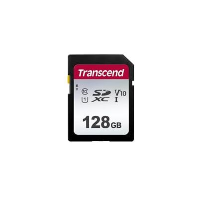 Transcend 128GB SDXC 300S Speicherkarte, UHS-I U1, V10, bis zu 100 MB/s Ideal für Digitalkameras & Full HD Video Transcend 128GB SDXC 300S Speicherkarte, UHS-I U1, V10, bis zu 100 MB/s Ideal für Digitalkameras & Full HD Video