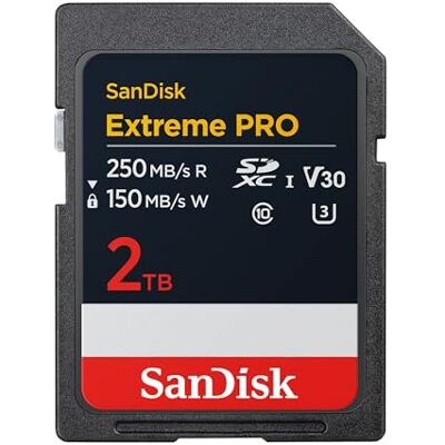 SanDisk Extreme PRO Extreme PRO SDXC UHS-I Speicherkarte 2TB (V30, Übertragungsgeschwindigkeit bis zu 250 MB/s, U3, 4K UHD Videos) QuickFlow-Technologie, temeperaturebeständig SanDisk Extreme PRO Extreme PRO SDXC UHS-I Speicherkarte 2TB (V30, Übertragungsgeschwindigkeit bis zu 250 MB/s, U3, 4K UHD Videos) QuickFlow-Technologie, temeperaturebeständig