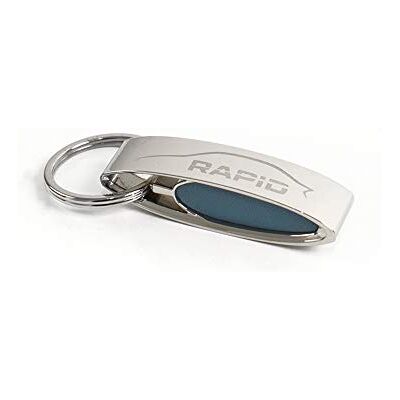 Volkswagen MVF28-100 Schlüsselanhänger Keyring Metall Anhänger, mit Rapid Schriftzug Volkswagen MVF28-100 Schlüsselanhänger Keyring Metall Anhänger, mit Rapid Schriftzug