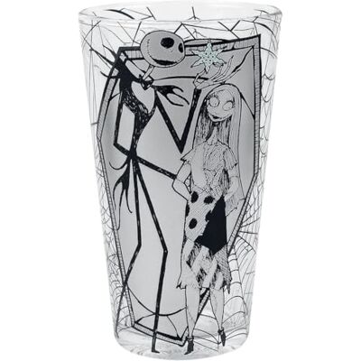 Disney NIGHTMARE BEFORE XMAS Large Glass 400ml Jack & Sally box Disney NIGHTMARE BEFORE XMAS Large Glass 400ml Jack & Sally box