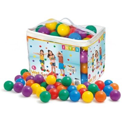 Intex Spaß Poolbälle - 100 Stück - Außenspielzeug für Kinder Intex Spaß Poolbälle - 100 Stück - Außenspielzeug für Kinder