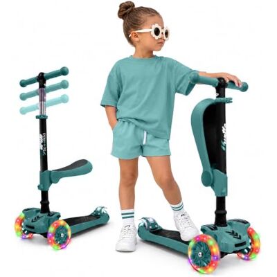 Hurtle 3-Rad-Kinderroller mit Klappsitz und LED-Rädern, ab 2 Jahre Hurtle 3-Rad-Kinderroller mit Klappsitz und LED-Rädern, ab 2 Jahre