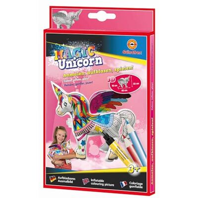 GÜNTHER FLUGSPIELE 1592 Aufblasbares Ausmalbild Magic Unicorn, ca. 40 x 10 x 33 cm, Einhorn zum Ausmalen und Aufblasen, für Kinder ab 3 Jahren GÜNTHER FLUGSPIELE 1592 Aufblasbares Ausmalbild Magic Unicorn, ca. 40 x 10 x 33 cm, Einhorn zum Ausmalen und Aufblasen, für Kinder ab 3 Jahren
