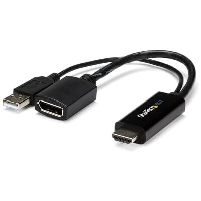 StarTech .com HDMI auf DisplayPort Adapter HDMI auf DisplayPort Konverter mit USB Power 4K StarTech .com HDMI auf DisplayPort Adapter HDMI auf DisplayPort Konverter mit USB Power 4K