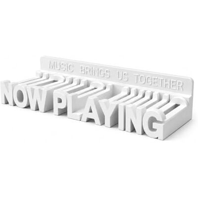 WPESI Now Playing Vinyl-Schallplattenständer, Wandhalterung, LP-Schallplatten, schwimmendes Regal, Weiß WPESI Now Playing Vinyl-Schallplattenständer, Wandhalterung, LP-Schallplatten, schwimmendes Regal, Weiß